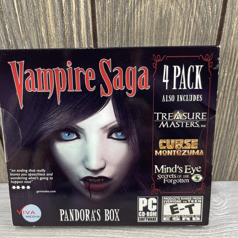 Vampire Saga Pandora's Box, Treasure Master And More Windows PC Cd Rom Games New